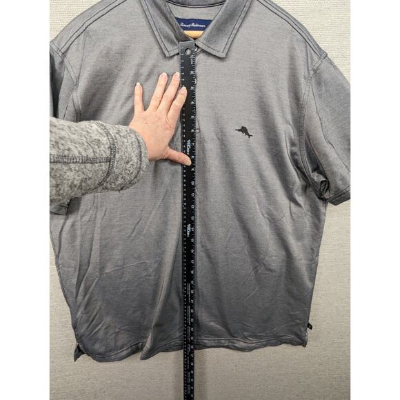 Tommy Bahama Polo Shirt Size XLarge Gray -0324C108 - Picture 6 of 8